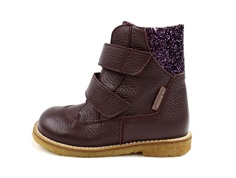 Angulus aubergine glitter winter boot with TEX